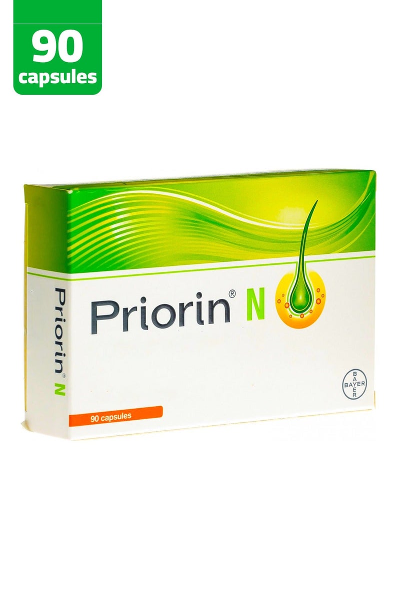 Priorin كبسولات برايورين ن لتحفيز وتقوية الشعر 90 كبسولة & برايورين إكسترا مع البيوتين لتحفيز وتقوية الشعر 60 كبسولة حزمة - Image 2